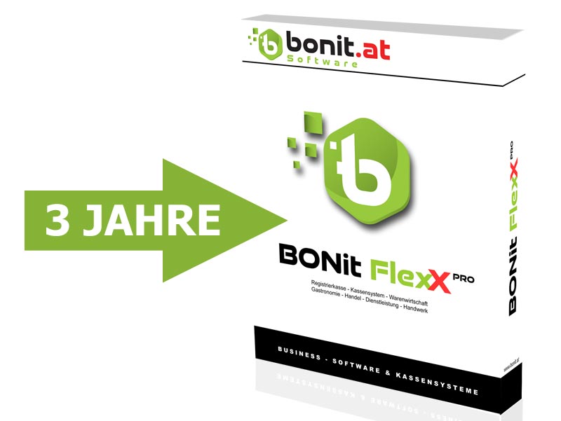 BONit FlexX PRO Handels- und Gastrokasse 3 Jahre