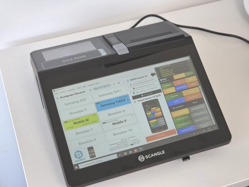 BONit Smart Mobile V2 Kassensystem SuperCompact 11,6 Zoll J6412 ink. Handgerät