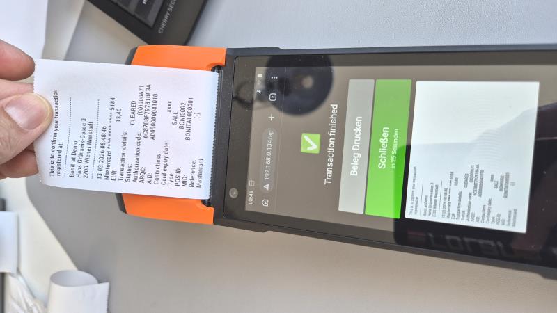 SoftPOS Konfiguration auf einem Smart Mobile